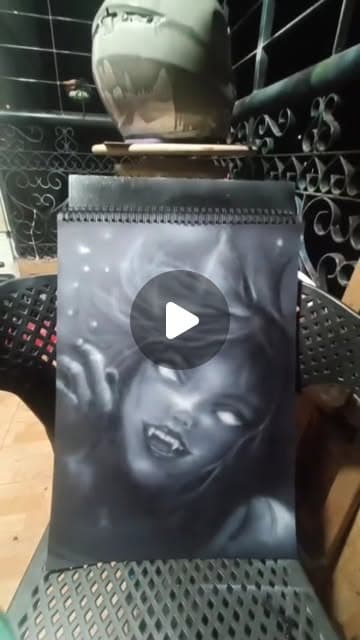 Reel cover of a freehand airbrushing session.