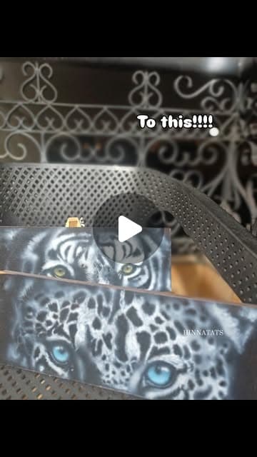 Reel cover showing the progression from sketch to finished animal artwork.